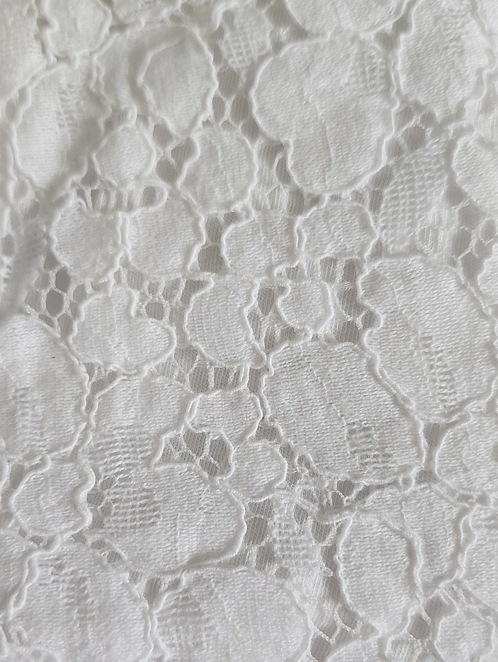 Express Elastic Waist White Lace Lined Ruffle Shorts, M - Picture 5 of 5